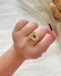 Alphabet Statement Ring - "P"