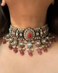 Ahalya Navratna Polki Choker Necklace Set