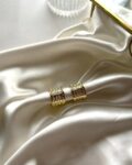 Demi Luxe Greca Hoop Earrings