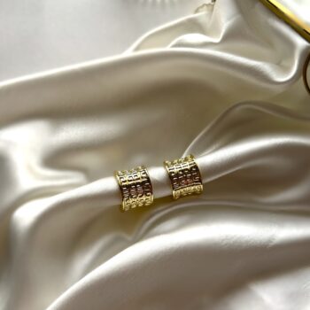 Demi Luxe Greca Hoop Earrings