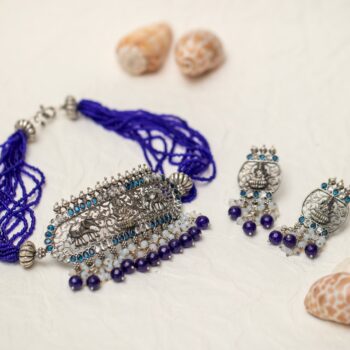 Idaya Aad Necklace - Blue