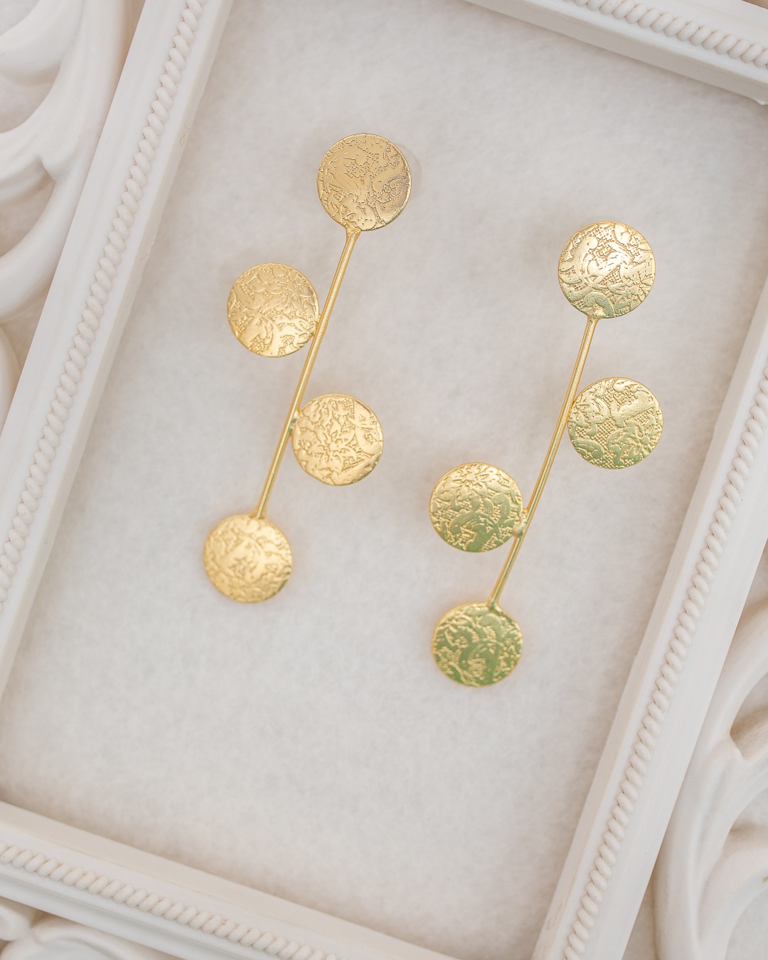 Inaya Gold Coin Earrings