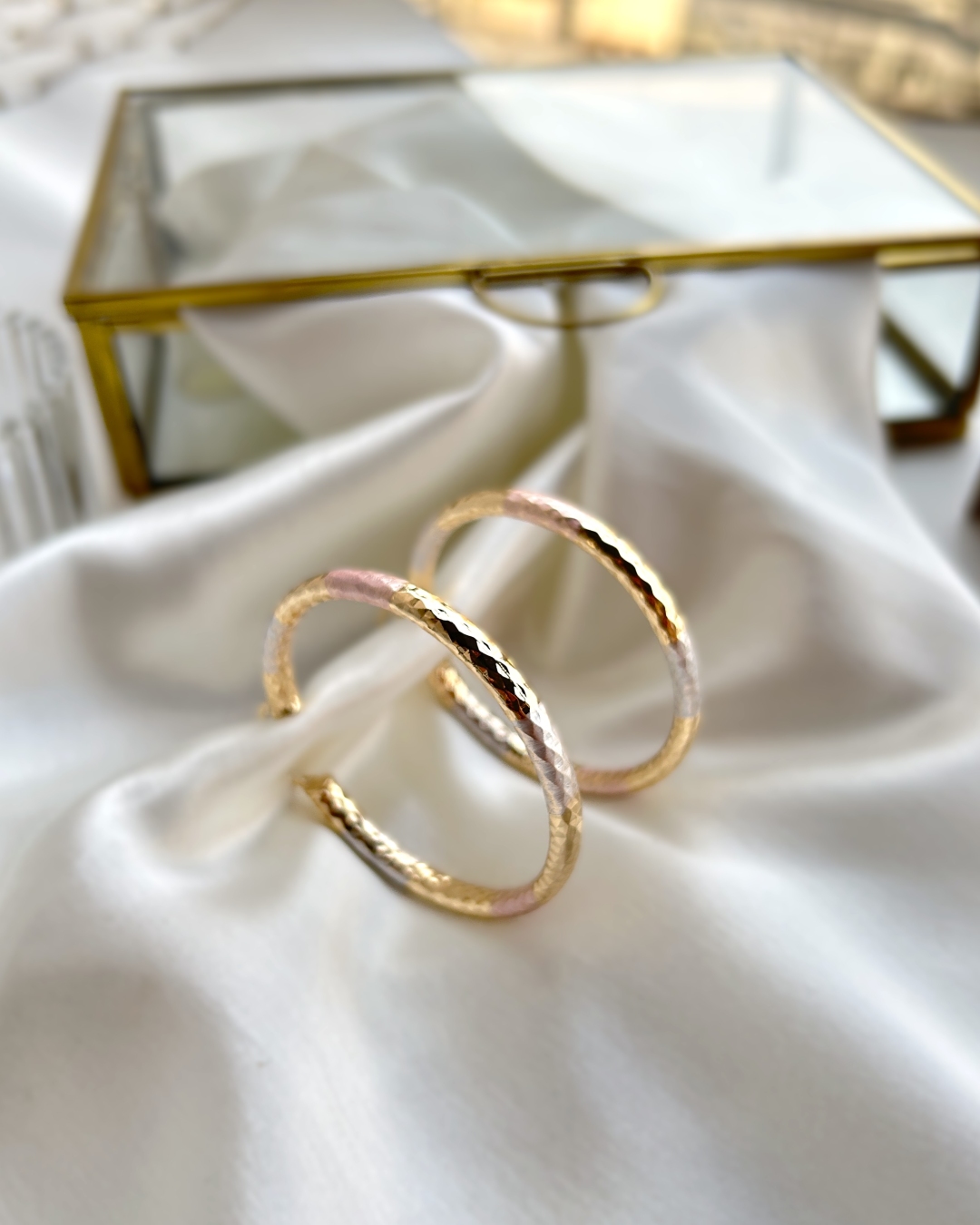 Katy Mixed Metal Hoop Earrings