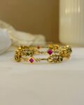 Tatva Gold Peacock Bangles - (Set of 2)