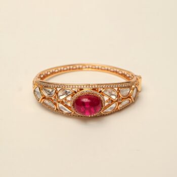 Aabha Moissanite Bracelet - Red