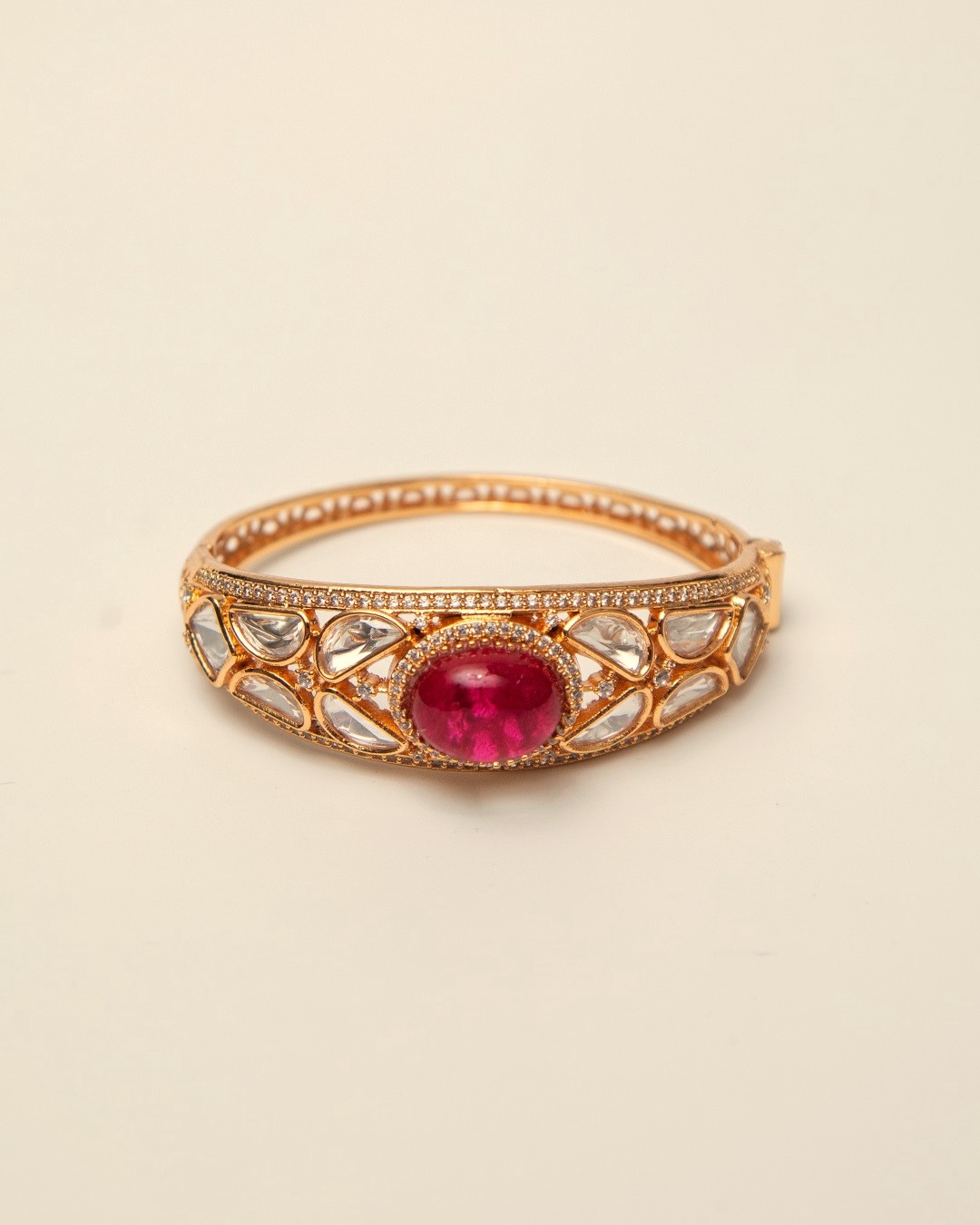 Aabha Moissanite Bracelet - Red