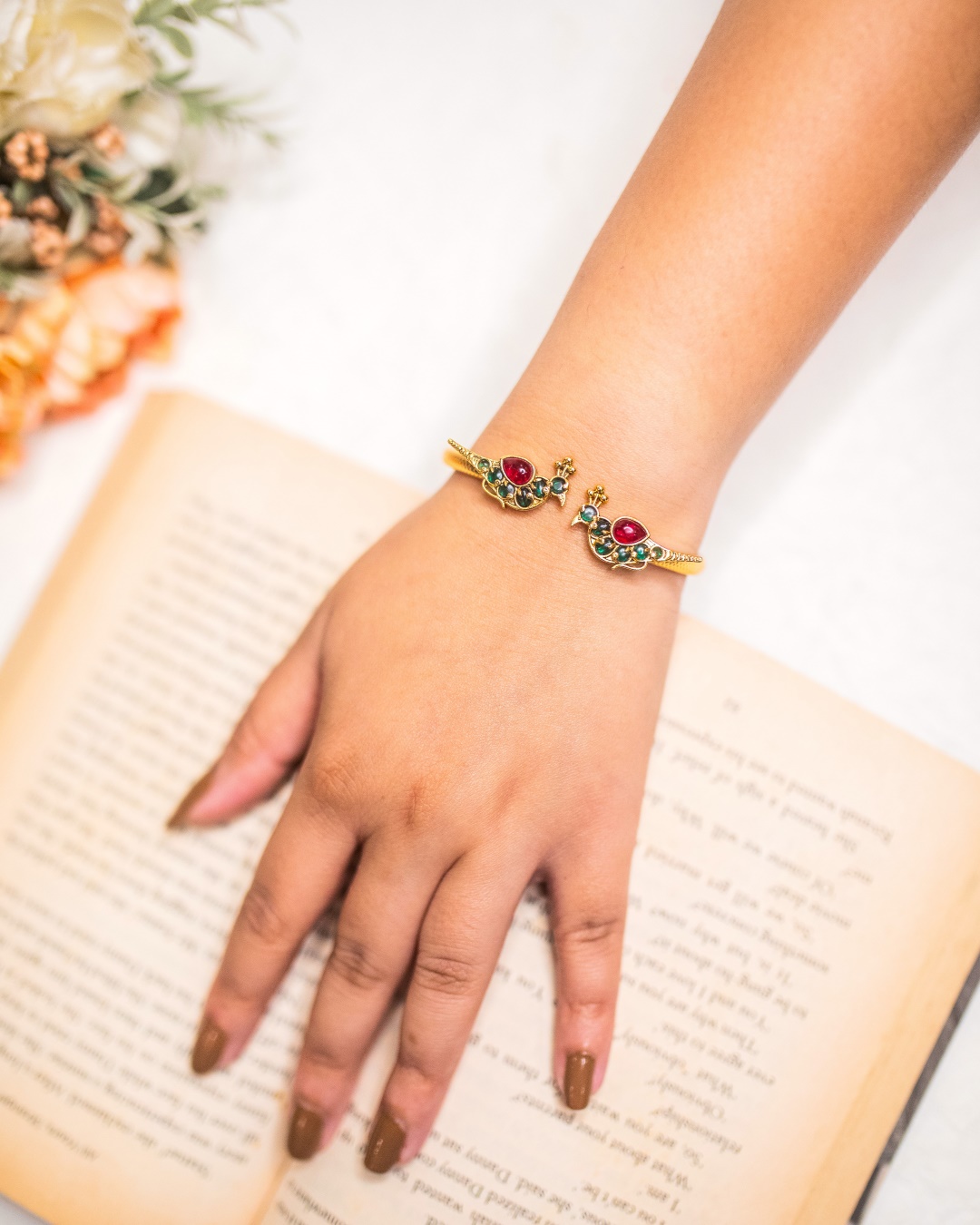 Binita Peacock Bracelet