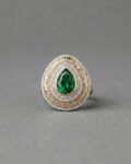 Chahat Green Stone Ring