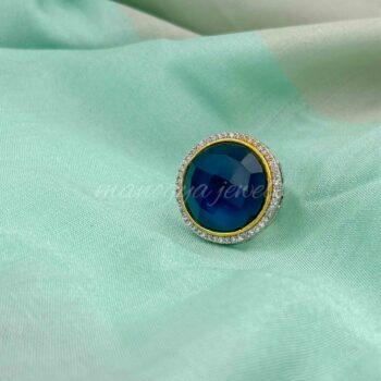 Inakshi Blue Stone Ring