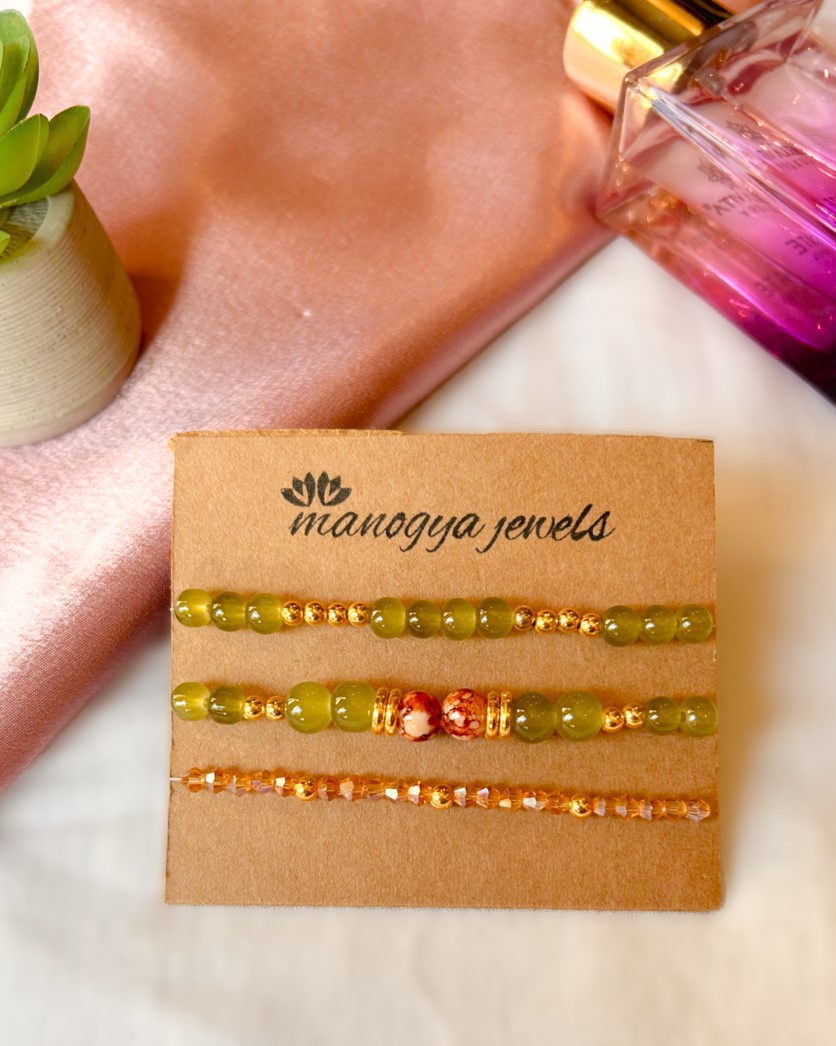Green Meadows Bracelet Stack