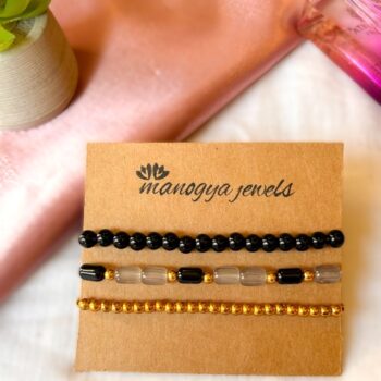 Grey Skies Bracelet Stack