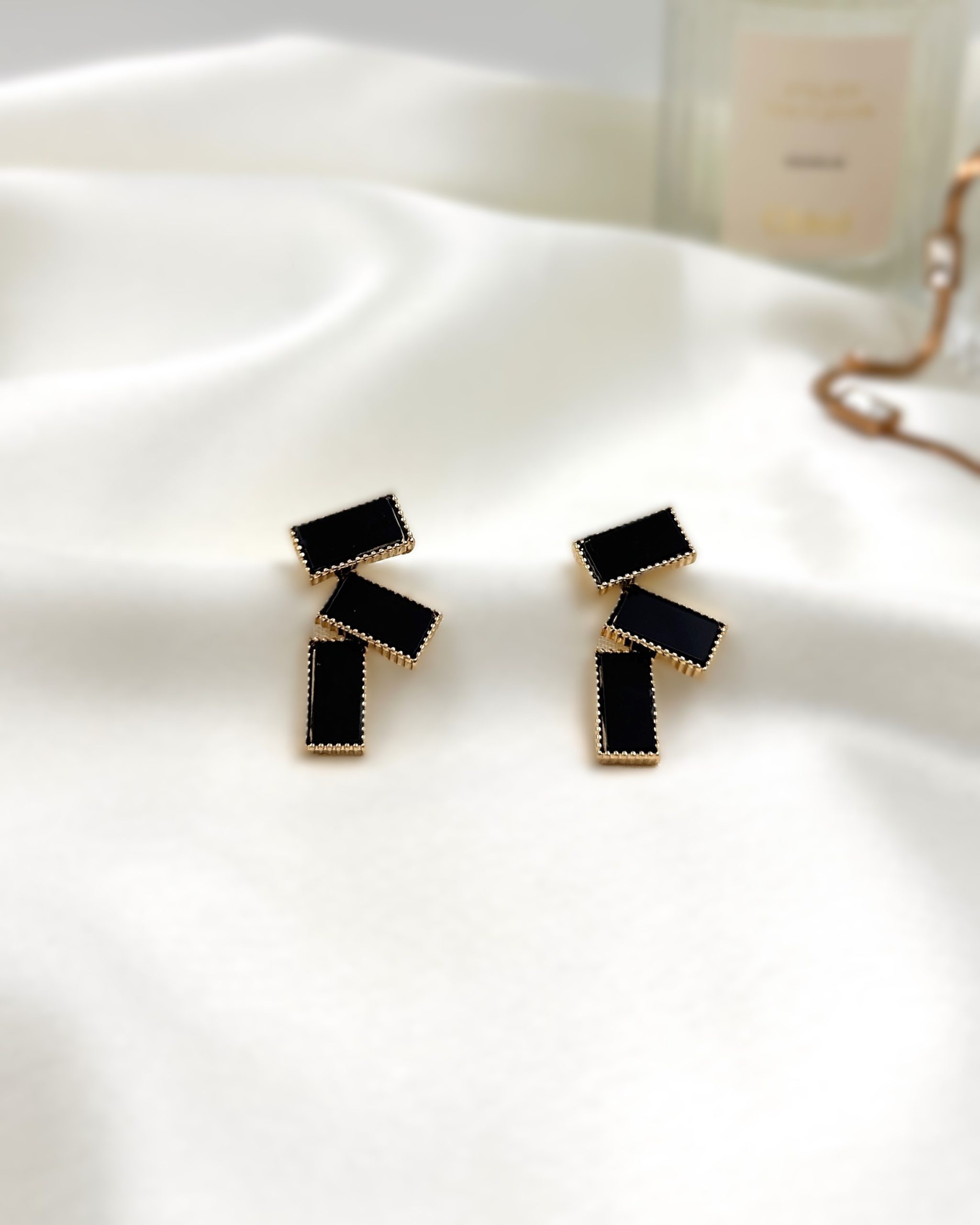 NYC Abstract Studs - Black