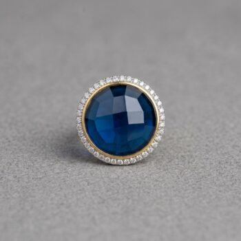 Inakshi Blue Stone Ring