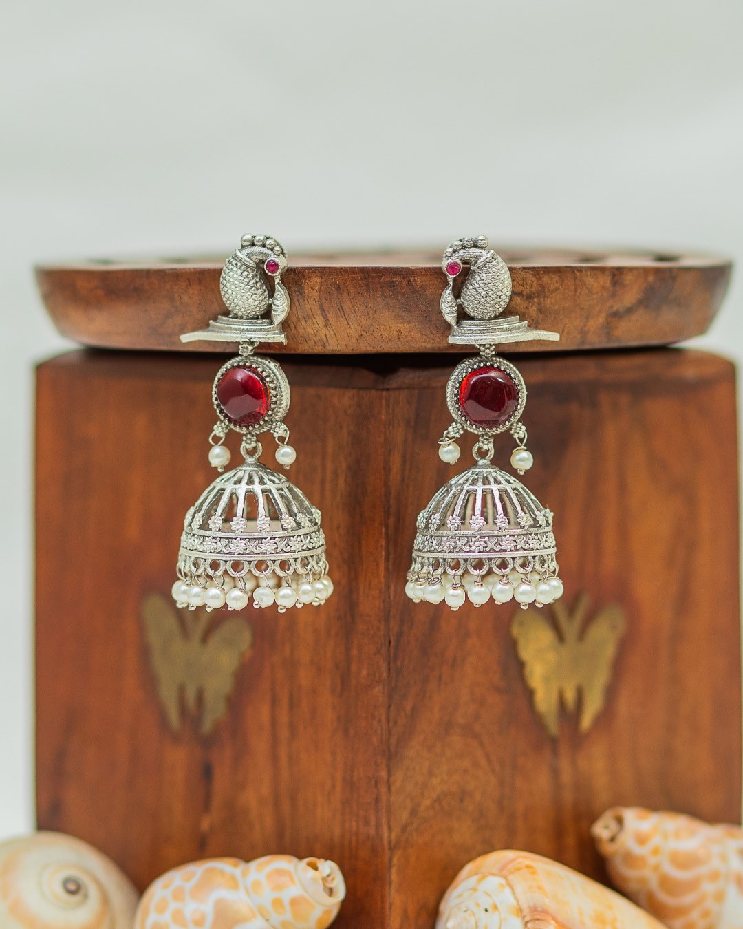 Jiyanshi SLA Jhumka - Red
