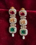 Kayra Multicolour Gemstone Statement Earrings