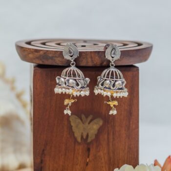 Leela Elephant Face Jhumki