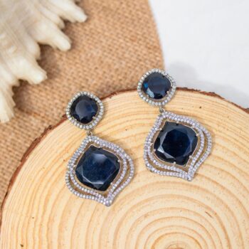 Leisha AD Earrings - Blue