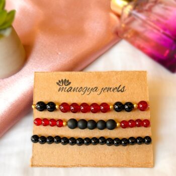 Luscious Granate Bracelet Stack