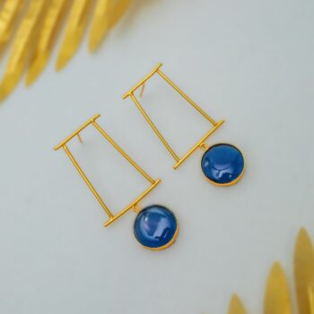 Mansha Abstract Gold Earrings