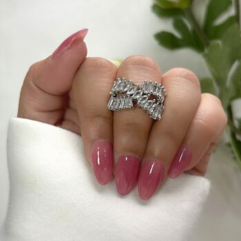 Meloni Crystal Bow AD Statement Ring