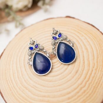 Miray Stone Earrings - Blue