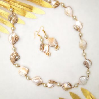 Nadia Long MOP Necklace Set