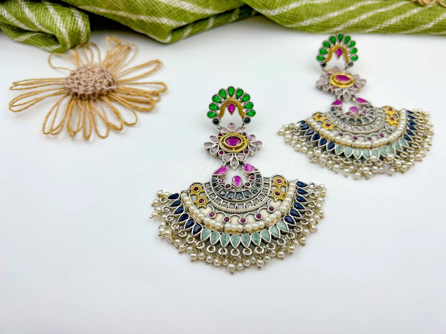 Nirali Earrings - Multi Colour