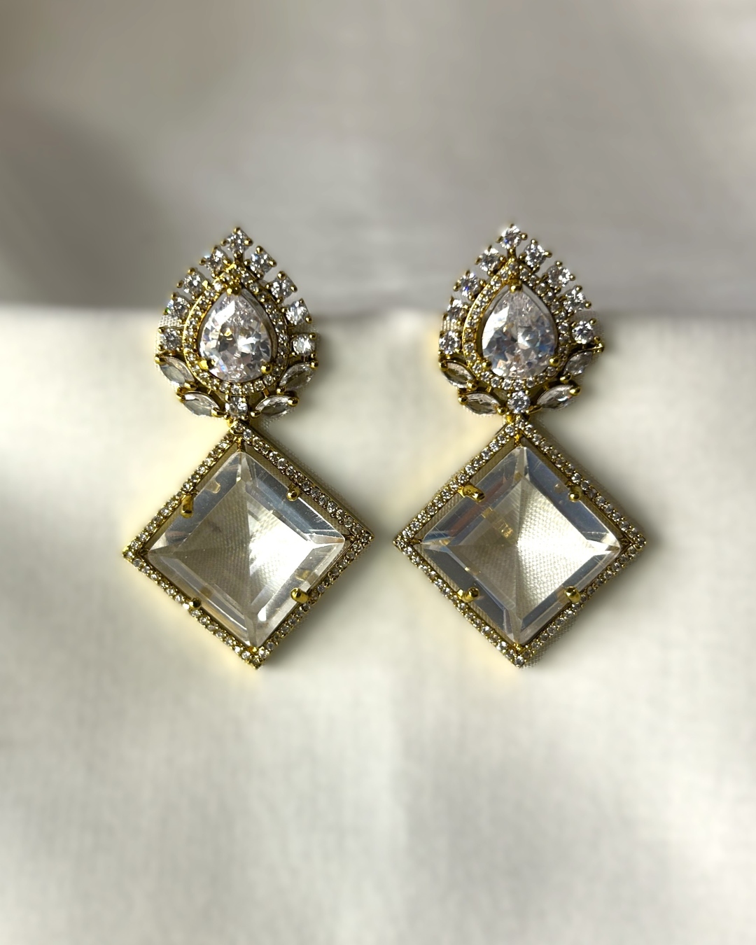 Orion AD Prism Earrings - Gold