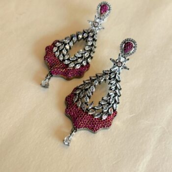 Parna Ruby Pavé & Diamond Chandelier Earrings