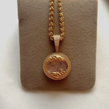 Pisces Zodiac Pendant Chain - White