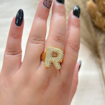 Alphabet Statement Ring - "R"