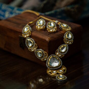 Rekha Polki Necklace Set