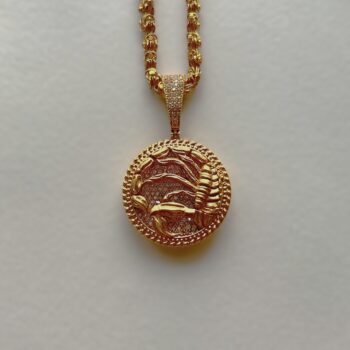 Scorpio Zodiac Pendant Chain - White