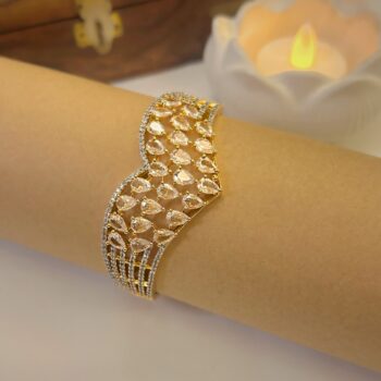 Shanaya AD Stone Gold-Plated Designer Bracelet