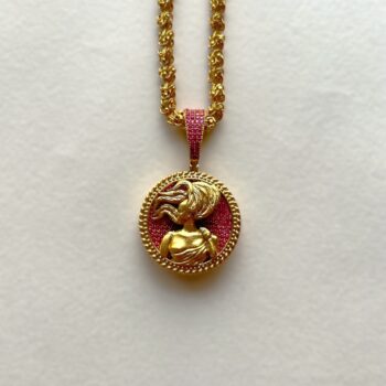 Virgo Zodiac Pendant Chain - Magenta