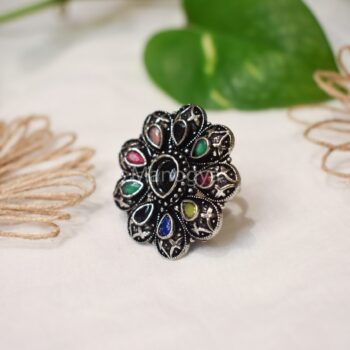 Navika Multi-Colour Ring