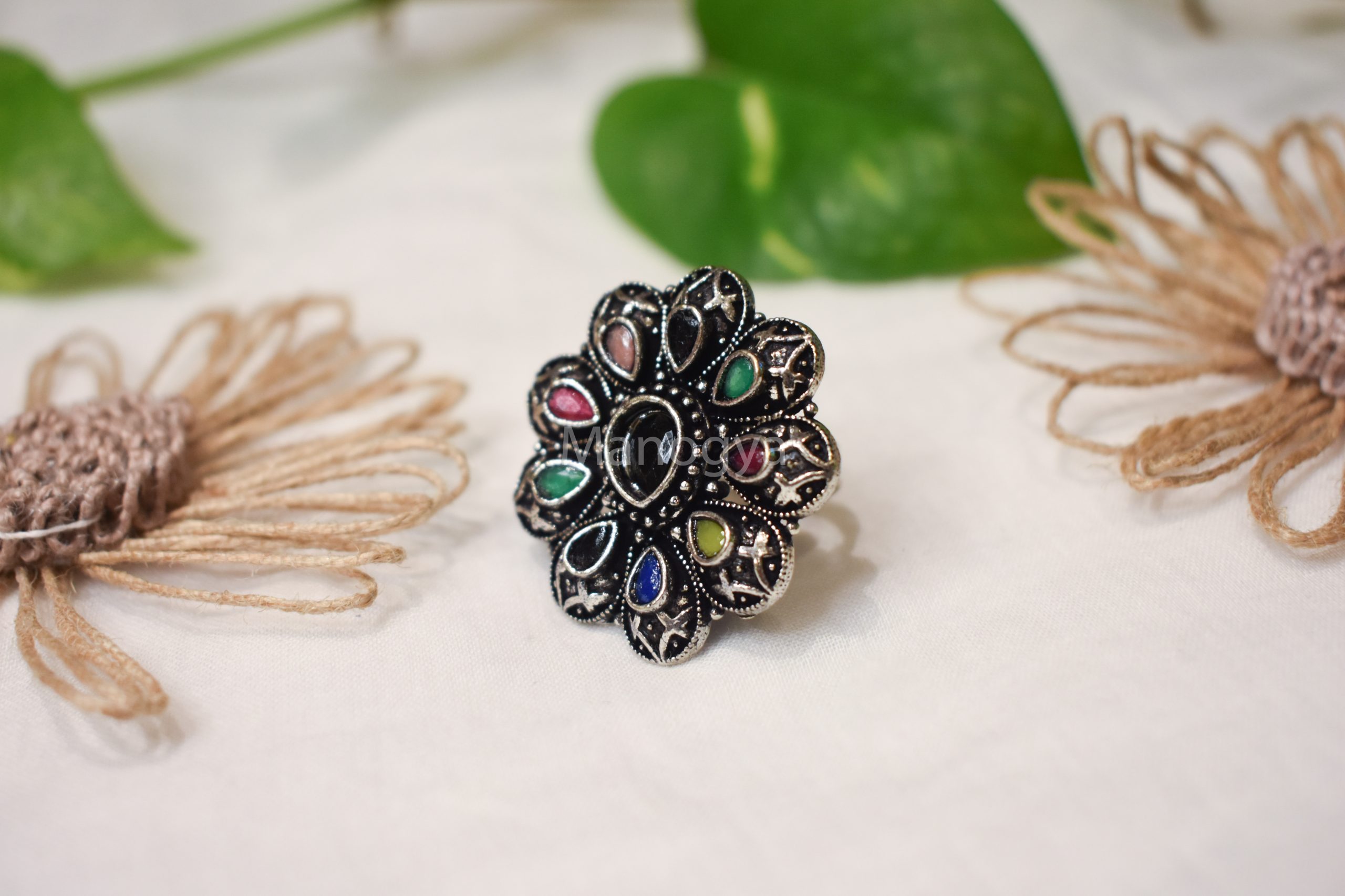 Navika Multi-Colour Ring