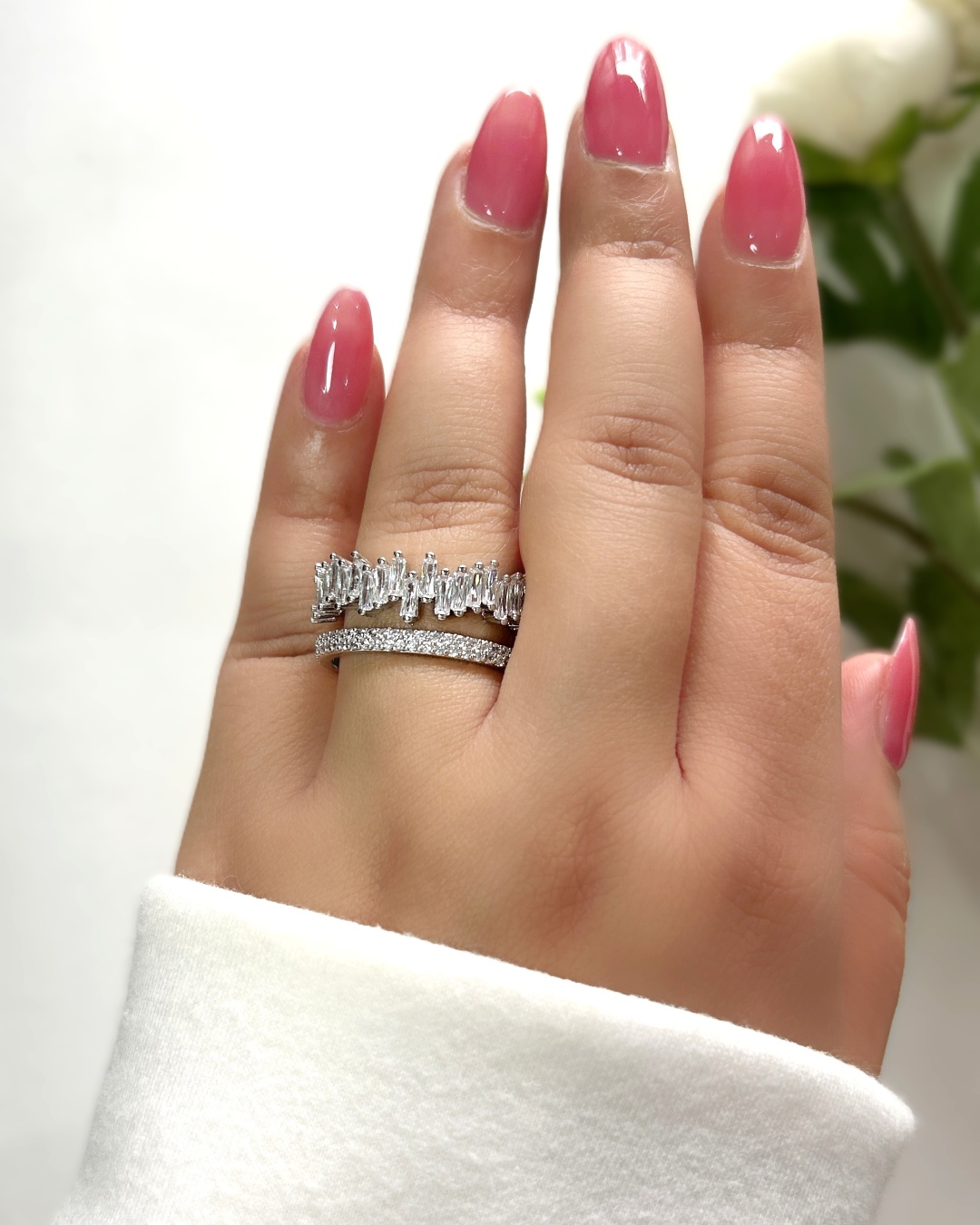 ZigZag Dual Band AD Ring