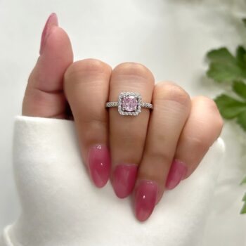 Claire Halo Ring - Pink
