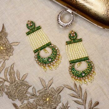Minaz Earrings - Green