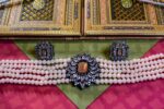 Kalpana AD/Crystal Choker Necklace Set - Peach