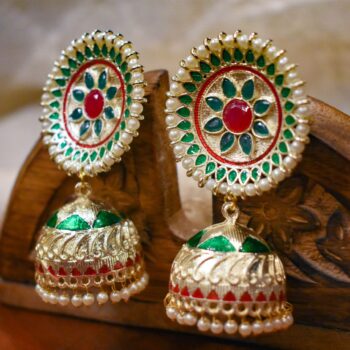 Alpana Silver Jhumka