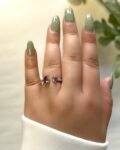 Jisoo Dual-Stone Ring - Purple