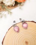Nitya Deer Stud Earrings - Pink
