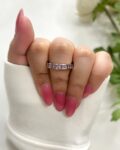 Rachel Anti-Tarnish Band Ring - Pink