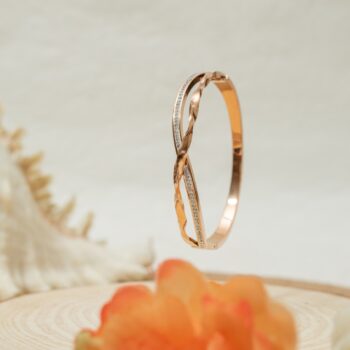 Selena Twisted Rosegold Bracelet