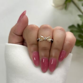 Verona Bow Ring - Champagne Gold