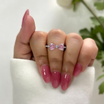 Verona Bow Ring - Pink