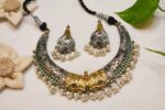 Shivagami Dual-Tone Silver Replica Choker Set