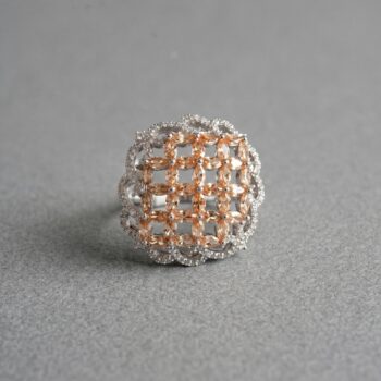Alifa Champagne Stone Cocktail Ring